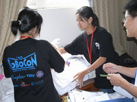 Ｔシャツの受け取り